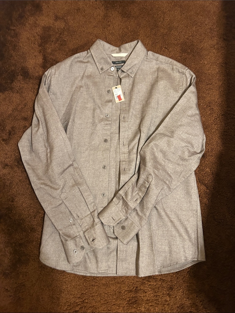 RW&CO. Men's Button-Down Shirt in texture brown